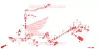 HOOFD STANDAARD/REMPEDAAL voor Honda CBR 300 ABS 2015