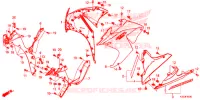 MIDDENKAP/ONDER KAP voor Honda CBR 300 ABS 2015