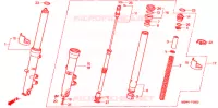 VOOR VORK voor Honda CBR 600 F4 2005