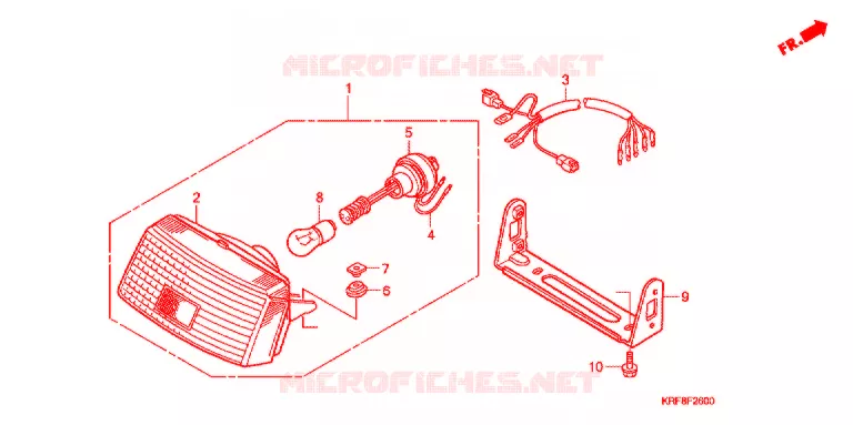 ACHTERLICHT(2) Honda MOTO 125 CG 2003  CGL1253WH3