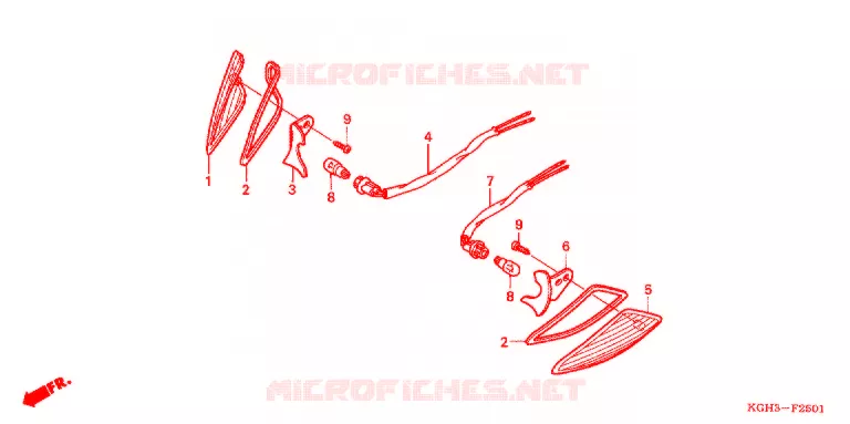 VOOR KNIPPERLICHT (FS1254/5/6/8) Honda MOTO 125 SONIC 2008  FS125M8