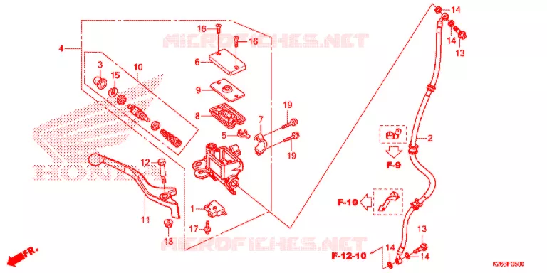 REMPOMP VOOR Honda MOTO 125 MSX 2014  MSX125E
