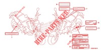 WAARSCHUWINGSLABEL (DK,KO,LO) voor Honda MSX GROM 125 2014