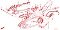 ZWAAI ARM/KETTINGKAST voor Honda MSX GROM 125 2014