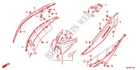 KONTPANEEL MIDDEN (NSC502WH/T2) voor Honda VISION 50 R HRC TRICOLOR 2014