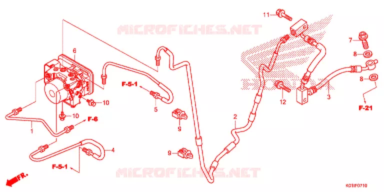 VOORREM HOOFDCILINDER/ABS MODULATOR Honda SCOOTER 125 SH 2014  SH125ADE