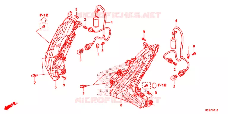 VOOR KNIPPERLICHT Honda SCOOTER 125 SH 2015  SH125ADE