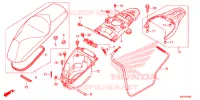 ZITTING/BAGAGEBOX voor Honda SH 125 ABS D SPORTY 2015