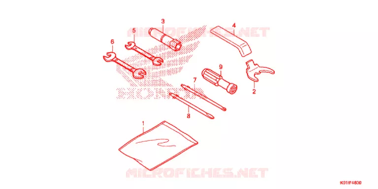 GEREEDSCHAP/ACCUVAK Honda SCOOTER 125 SH 2014  SH125ASE