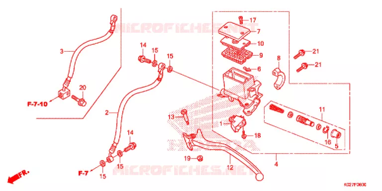ACHTER REM HOOFD CILINDER Honda SCOOTER 150 SH 2015  SH150ADE