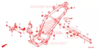 FRAME CHASSIS voor Honda SH 150 ABS SPORTY 2014
