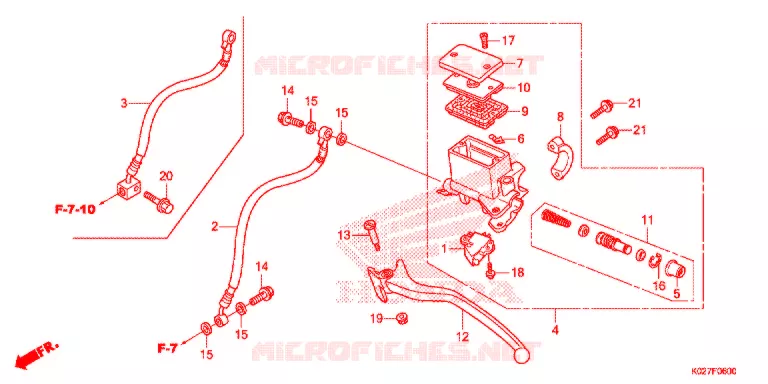 ACHTER REM HOOFD CILINDER Honda SCOOTER 150 SH 2014  SH150ASE