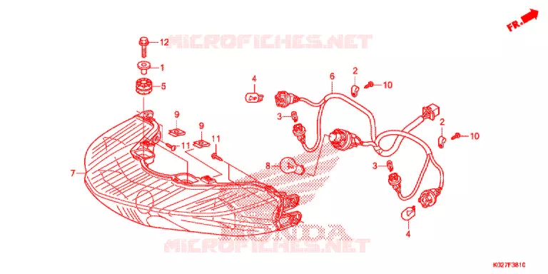 ACHTER COMBINATIE LICHT Honda SCOOTER 150 SH 2014  SH150ASE