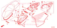 ZITTING/BAGAGEBOX voor Honda SH 150 SPORTY STANDARD 2014