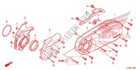 LINKS KRUKAS AFDEKKING/ GENERATOR(2) voor Honda SH 300 SPORTY SPECIAL 2E 2013