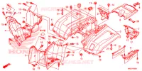 ACHTER STROOMLIJNKAP voor Honda FOURTRAX 420 RANCHER 2X4 Electric Shift 2015