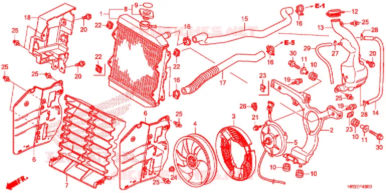 RADIATOR Honda ATV 420 FOURTRAX 2015  TRX420TM1F