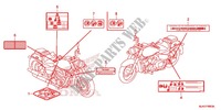 WAARSCHUWINGSLABEL (VT750CS/C2B/C2S/C) voor Honda SHADOW VT 750 SPIRIT B 2014