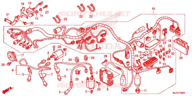 BEDRADINGSBUNDEL (VT750CS/C2S) Honda MOTO 750 SHADOW 2014  VT750C2SE