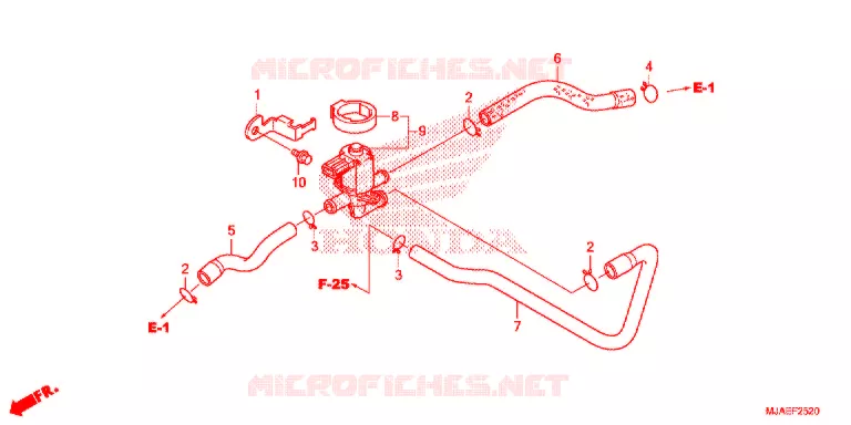 REGELKLEP LUCHTINJECTIE (VT750CS/C2B/C2S/C) Honda MOTO 750 SHADOW 2014  VT750C2SE