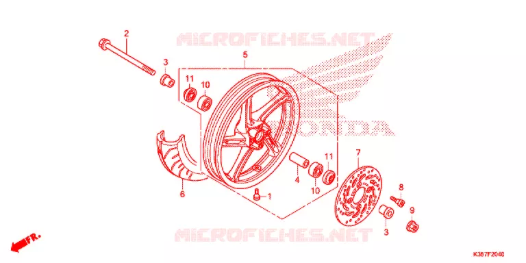 VOOR WIEL Honda SCOOTER 125 PCX 2015  WW125EX2F