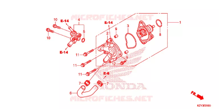 WATERPOMP Honda SCOOTER 150 PCX 2012  WW150C