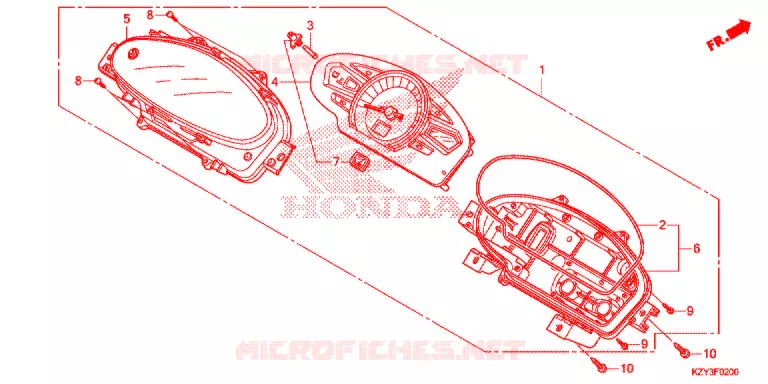 COMBINATIEMETER Honda SCOOTER 150 PCX 2012  WW150C