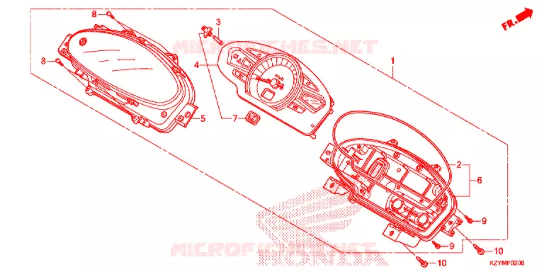 COMBINATIEMETER Honda SCOOTER 150 PCX 2013  WW150D