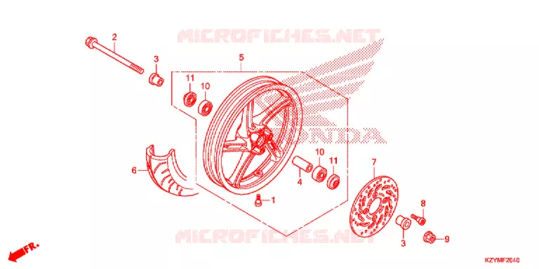 VOOR WIEL Honda SCOOTER 150 PCX 2013  WW150D