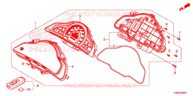 COMBINATIEMETER Honda SCOOTER 150 PCX 2015  WW150F