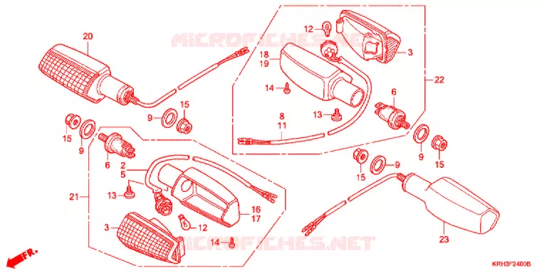 KNIPPERLICHT(2) Honda MOTO 125 XR 2011  XR125LEKB