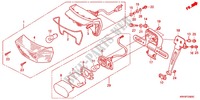 ACHTERLICHT/KENTEKEN LICHT voor Honda XR 125 L Electric start + Kick start 2011