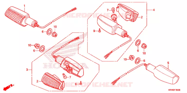 KNIPPERLICHT (XR125LEK/LK) Honda MOTO 125 XR 2013  XR125LEKC