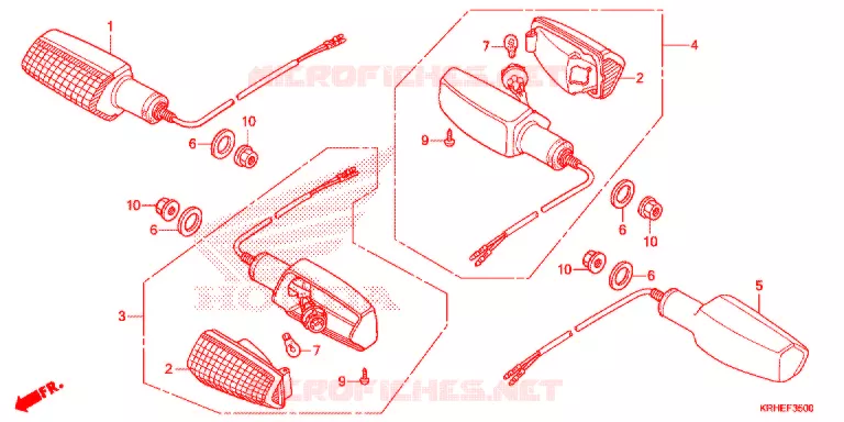 KNIPPERLICHT (XR125LEK/LK) Honda MOTO 125 XR 2013  XR125LEKC