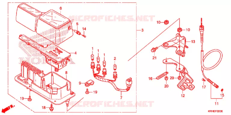 COMBINATIEMETER Honda MOTO 125 XR 2012  XR125LEKC