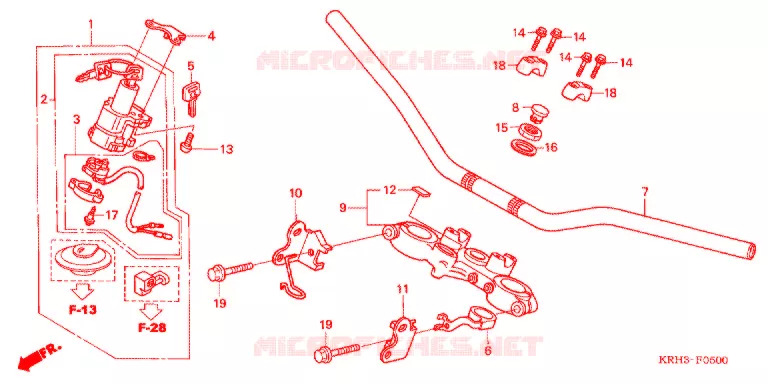 HENDEL PIJP/BOVENSTE BRUG (2) Honda MOTO 125 XR 2011  XR125LKB
