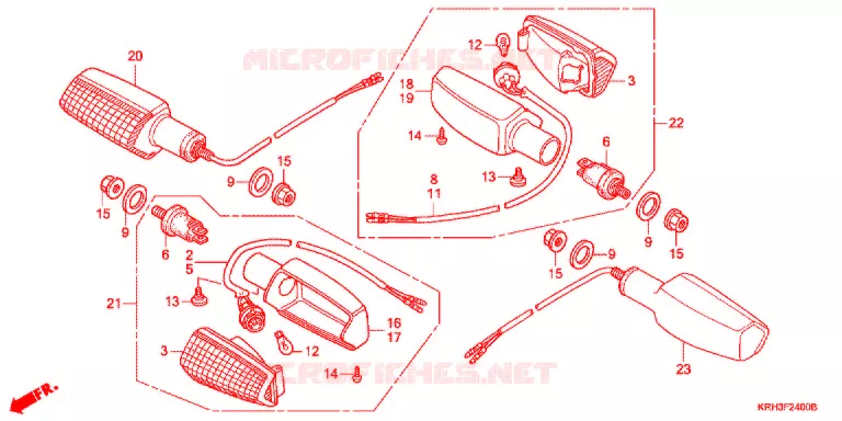 KNIPPERLICHT(2) Honda MOTO 125 XR 2011  XR125LKB