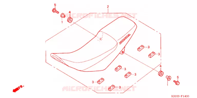 ENKELE ZITTING(2) Honda MOTO 125 XR 2011  XR125LKB