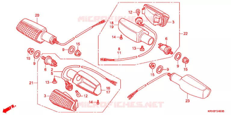 KNIPPERLICHT(2) Honda MOTO 125 XR 2011  XR125LKB