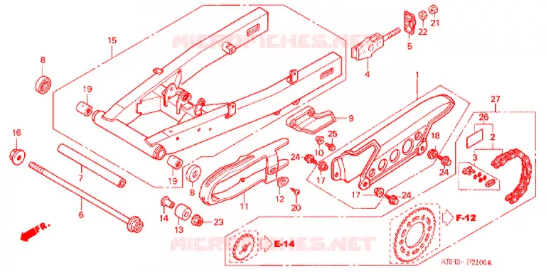 ZWAAI-ARM/KETTINGKAST Honda MOTO 125 XR 2011  XR125LKB