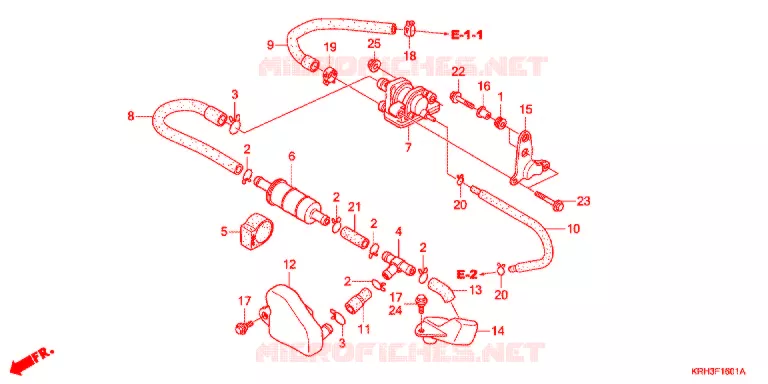 LUCHTZUIGKLEP Honda MOTO 125 XR 2011  XR125LKB