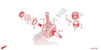 KRUKAS/ZUIGER voor Honda XR 125 L Kick start only 2012
