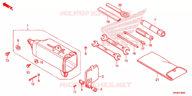 GEREEDSCHAP/ACCUVAK Honda MOTO 125 XR 2012  XR125LKC