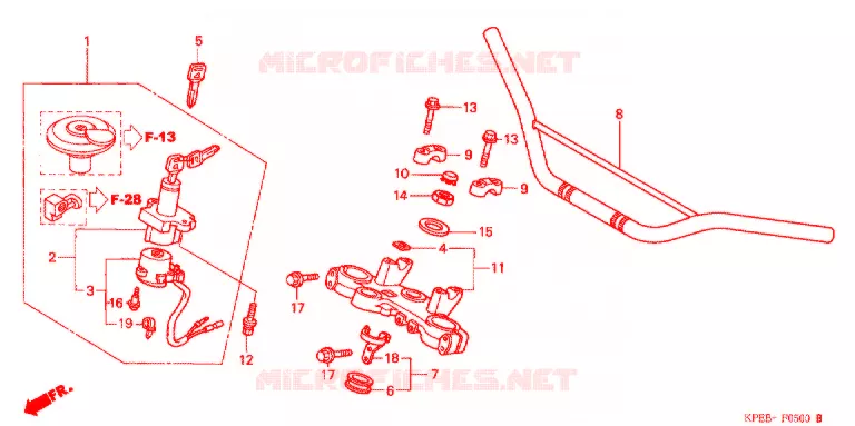 HENDEL PIJP/BOVENSTE BRUG (2) Honda MOTO 250 XR 2003  XR250LS3