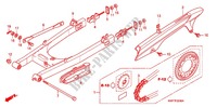 ZWAAI ARM/KETTINGKAST voor Honda CBF125 2013
