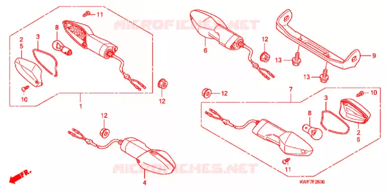 KNIPPERLICHT(2) Honda MOTO 125 CBF 2014  CBF125MD