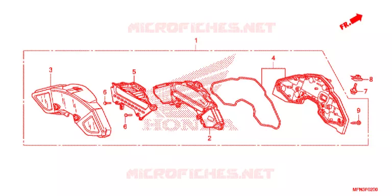 COMBINATIEMETER Honda MOTO 1000 CB 2015  CB1000RF