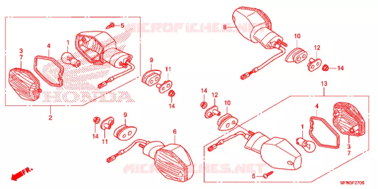 KNIPPERLICHT(2) Honda MOTO 1000 CB 2015  CB1000RF