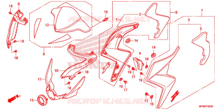 ZITTING/ACHTER KAP Honda MOTO 1000 CB 2016  CB1000RF