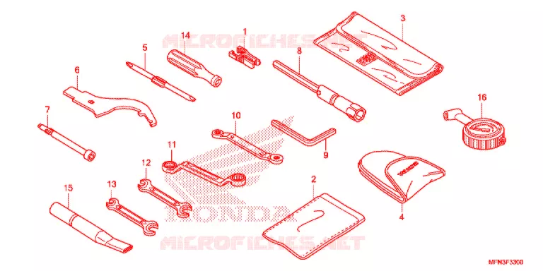 GEREEDSCHAP/ACCUVAK Honda MOTO 1000 CB 2015  CB1000RF